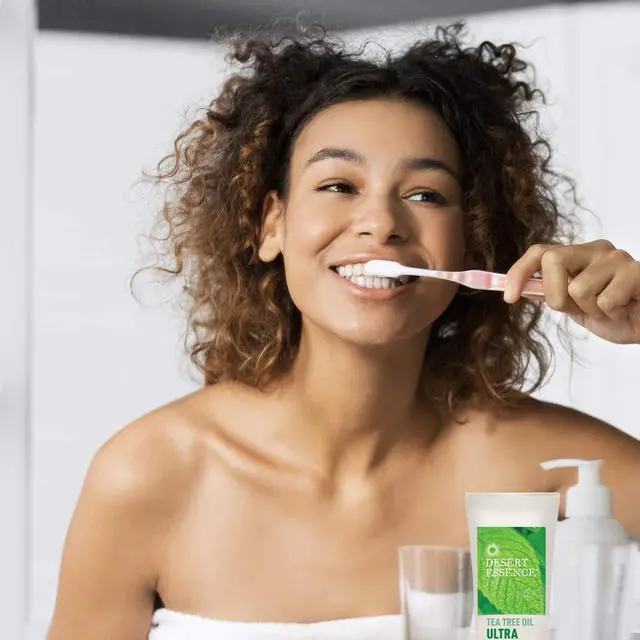 Alt view image 4 of 7 - Natural Tea Tree Oil Ultra Care Toothpaste - Mega Mint - 6.25 Oz - Helps Soothe Gums & Reduce Plaque - Freshens Breath & Cleans Teeth - Oral Care - Defends Against Sugar Acids