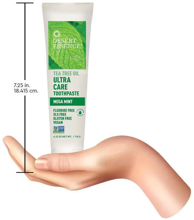 Alt view image 5 of 7 - Natural Tea Tree Oil Ultra Care Toothpaste - Mega Mint - 6.25 Oz - Helps Soothe Gums & Reduce Plaque - Freshens Breath & Cleans Teeth - Oral Care - Defends Against Sugar Acids