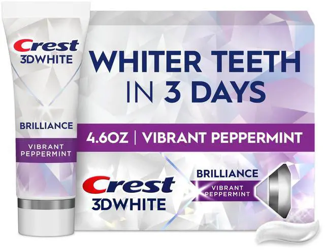 Main image of 3D White Brilliance Vibrant Peppermint Teeth Whitening Toothpaste, 4.6 oz