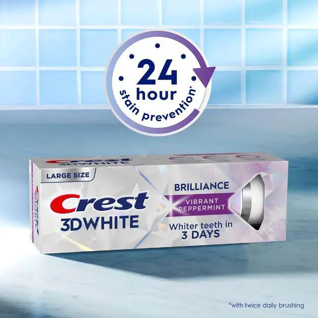Alt view image 5 of 7 - 3D White Brilliance Vibrant Peppermint Teeth Whitening Toothpaste, 4.6 oz