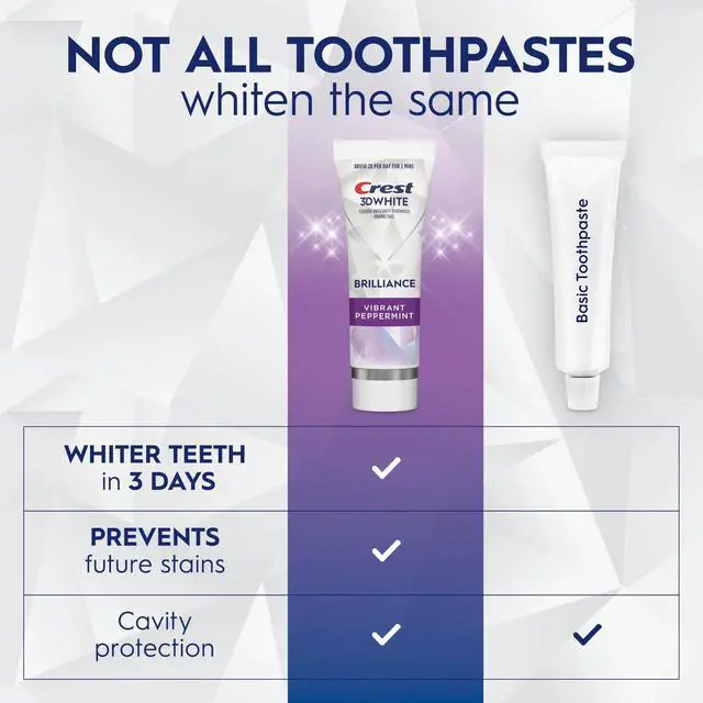 Alt view image 7 of 7 - 3D White Brilliance Vibrant Peppermint Teeth Whitening Toothpaste, 4.6 oz