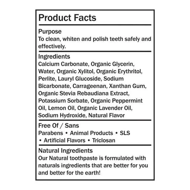 Alt view image 5 of 7 - Natural Toothpaste, Fluoride-Free, 85% Natural Ingredients, Enamel Safe, Sensitivity Free, Gentle Daily Oral Care for Clean Teeth and Fresh Breath