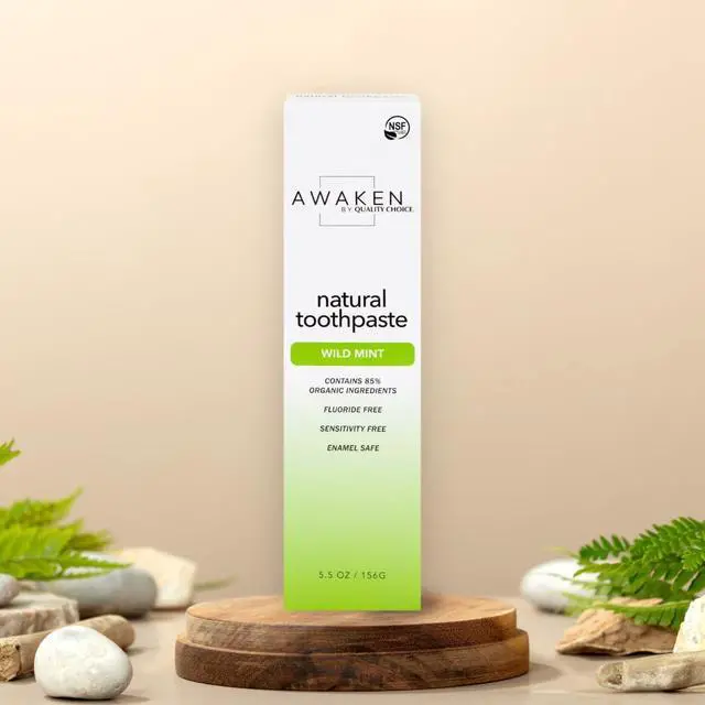 Alt view image 7 of 7 - Natural Toothpaste, Fluoride-Free, 85% Natural Ingredients, Enamel Safe, Sensitivity Free, Gentle Daily Oral Care for Clean Teeth and Fresh Breath