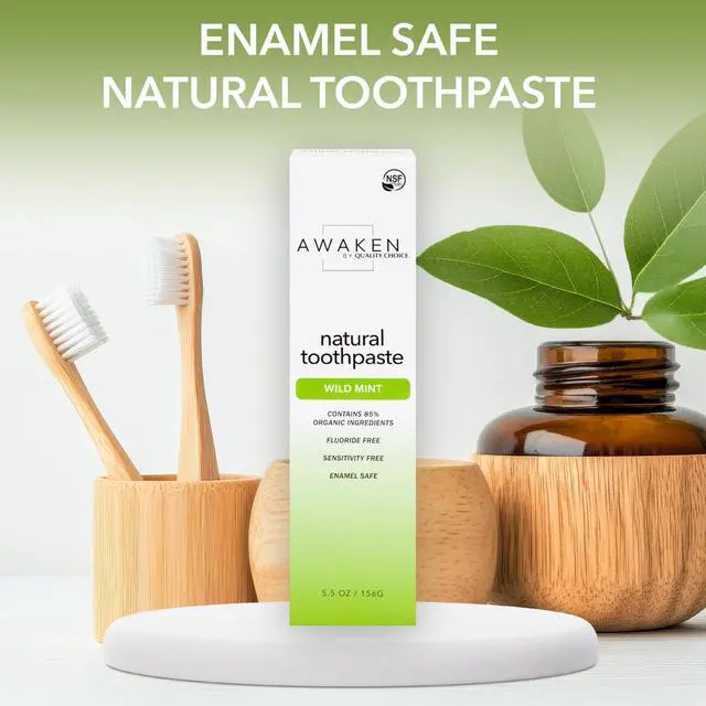 Alt view image 2 of 7 - Natural Toothpaste, Fluoride-Free, 85% Natural Ingredients, Enamel Safe, Sensitivity Free, Gentle Daily Oral Care for Clean Teeth and Fresh Breath