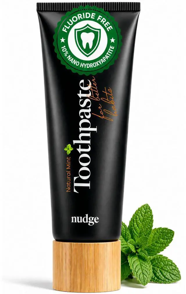 Main image of 10% Nano Hydroxyapatite Toothpaste, Rod-Shaped nHA for Maximum Enamel Contact, Natural Whitening, Fluoride Free & SLS Free, Natural Mint, 4.5 oz