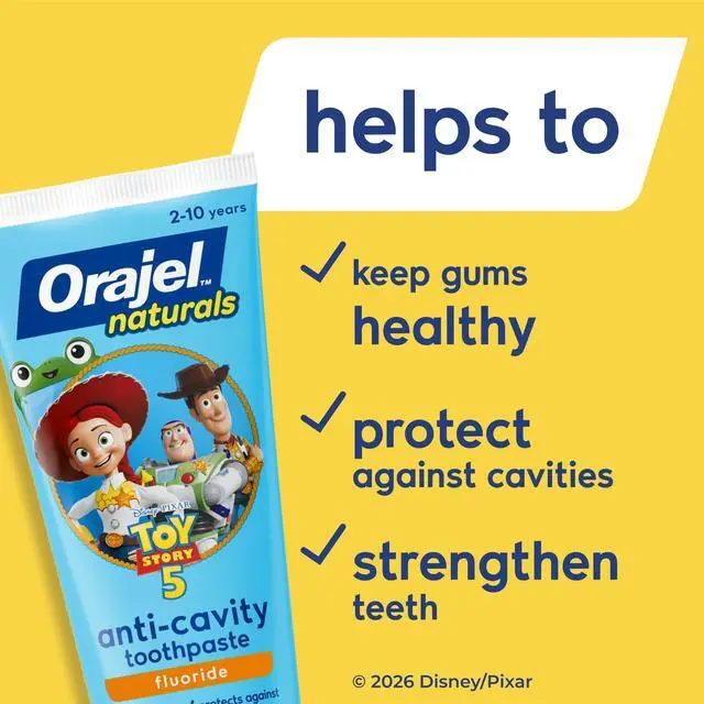 Alt view image 3 of 7 - Naturals Toy Story 5 Anti-Cavity Fluoride Toothpaste, Natural Watermelon, 4.2 oz (Pack of 4)
