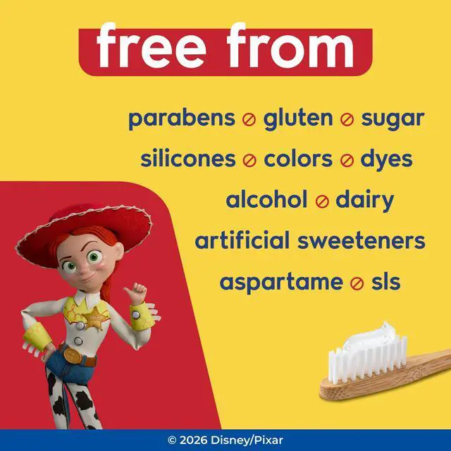 Alt view image 7 of 7 - Naturals Toy Story 5 Anti-Cavity Fluoride Toothpaste, Natural Watermelon, 4.2 oz (Pack of 4)