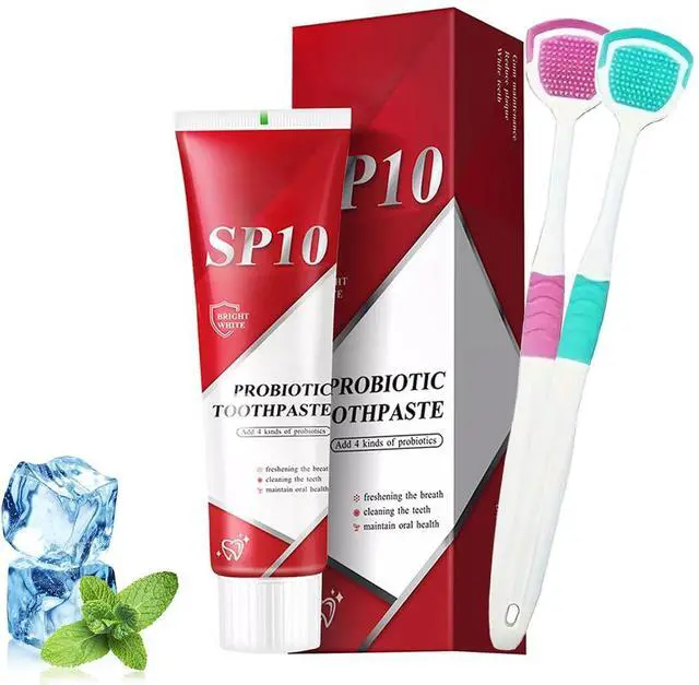 Main image of SP 10 Probiotic Toothpaste for Whitening & Gum Health Natural Fluoride-Free Formula for Fresh Breath & Oral Hygiene