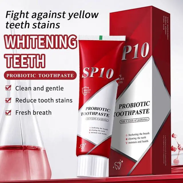 Alt view image 3 of 6 - SP 10 Probiotic Toothpaste for Whitening & Gum Health Natural Fluoride-Free Formula for Fresh Breath & Oral Hygiene