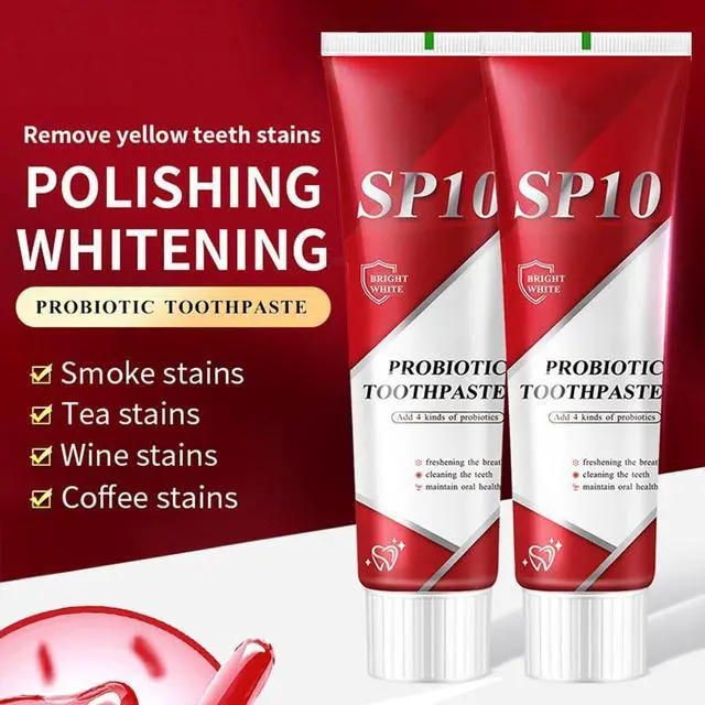 Alt view image 2 of 6 - SP 10 Probiotic Toothpaste for Whitening & Gum Health Natural Fluoride-Free Formula for Fresh Breath & Oral Hygiene