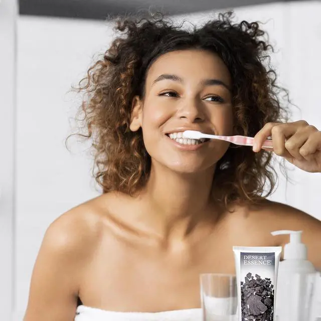 Alt view image 4 of 5 - Activated Charcoal Toothpaste - Fluoride and Carrageenan Free - Brighter Teeth and Fresher Breath with Activated Coconut Shell Charcoal, Baking Soda, and Fresh Mint - 6.25 oz