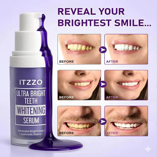 Alt view image 5 of 7 - Purple Toothpaste for Teeth Whitening, Purple Teeth Whitening Gel, Color Corrector, Tooth Stain Removal, Peroxide Free for Sensitive Teeth, 30ml