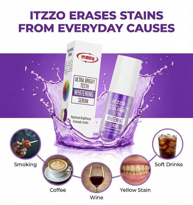 Alt view image 7 of 7 - Purple Toothpaste for Teeth Whitening, Purple Teeth Whitening Gel, Color Corrector, Tooth Stain Removal, Peroxide Free for Sensitive Teeth, 30ml