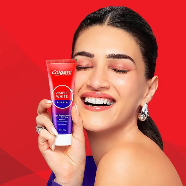 Alt view image 3 of 7 - Visible White Purple Toothpaste for Whitening, Enamel-Safe Daily Use Paste (100g+20g/ 3.5oz+0.7oz)