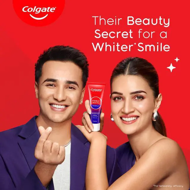 Alt view image 4 of 7 - Visible White Purple Toothpaste for Whitening, Enamel-Safe Daily Use Paste (100g+20g/ 3.5oz+0.7oz)
