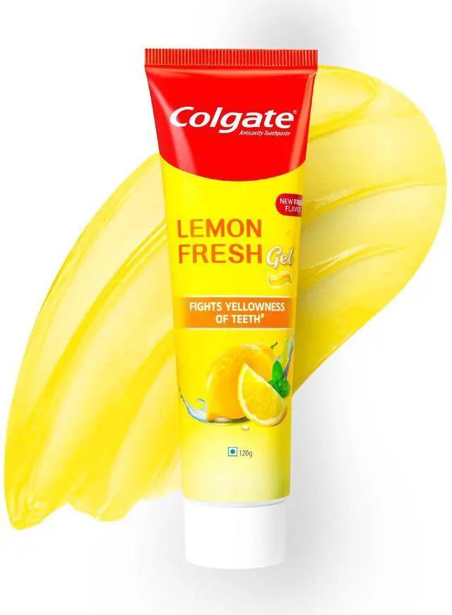 Main image of Lemon Fresh Gel Toothpaste, Fights Yellowness of Teeth, Freshens Breath, Anticavity Toothpaste 120gm/4.3 Oz