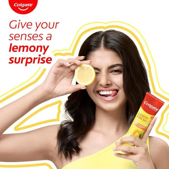 Alt view image 2 of 7 - Lemon Fresh Gel Toothpaste, Fights Yellowness of Teeth, Freshens Breath, Anticavity Toothpaste 120gm/4.3 Oz