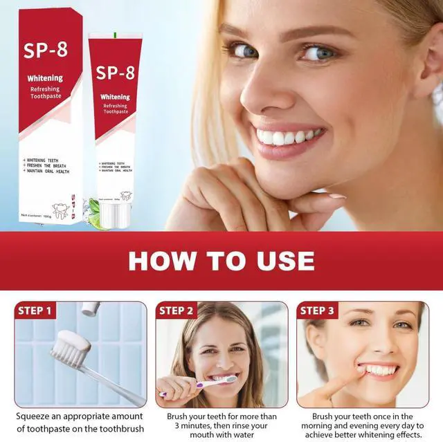 Alt view image 6 of 7 - SP-8 Probiotic Toothpaste, SP8 Toothpaste Fresh Breath, Deep Cleaning Care (01)