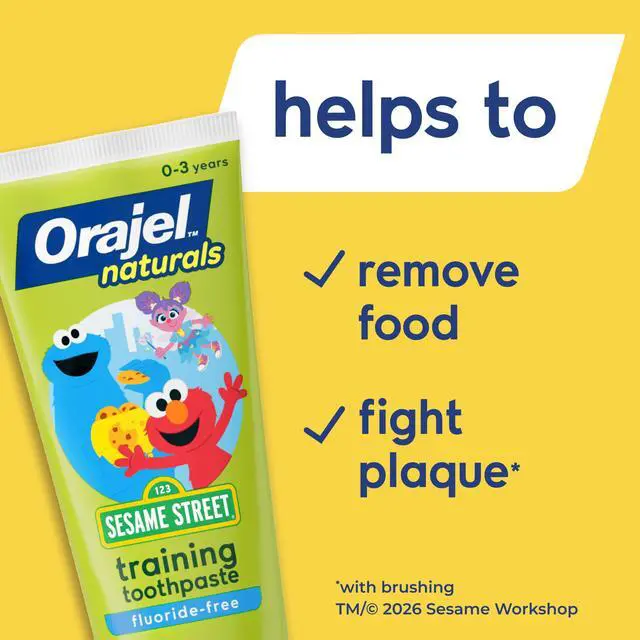 Alt view image 4 of 7 - Kids Elmo Training Toothpaste Fluoride-Free; #1 Pediatrician Recommended Fluoride-Free Toothpaste*, 1.5oz Tube