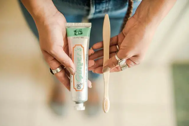 Alt view image 5 of 6 - Dr. Ginger's Coconut Oil Toothpaste, Fluoride Free & Dye Free, Coconut Mint, Organic Coconut Oil + Xylitol, Whitens Teeth, Freshens Breath, Sensitive Teeth Formula, 4 oz