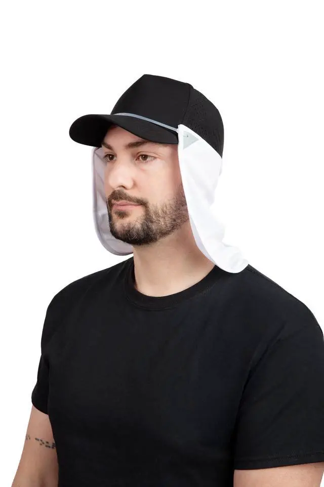 Alt view image 4 of 6 - - UV Sun Protection Neck Drape Adjustable Multifunctional 2 in 1 Face Covering for Outdoor Fishing - Unisex WhiteSL