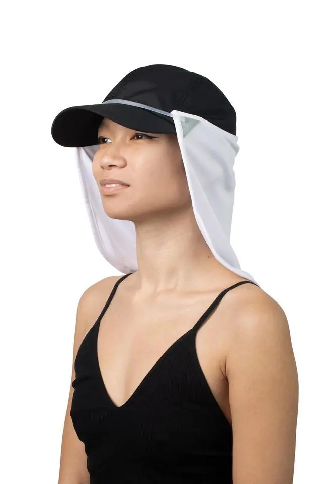 Alt view image 6 of 6 - - UV Sun Protection Neck Drape Adjustable Multifunctional 2 in 1 Face Covering for Outdoor Fishing - Unisex WhiteSL