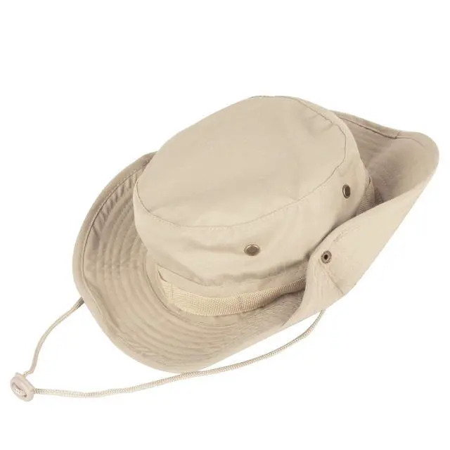 Alt view image 3 of 6 - Sun Hats for Men Women Bucket Hat UPF 50+ Boonie Hat Foldable UV Protection Hiking Beach Fishing Summer Safari(1pack-Beige)