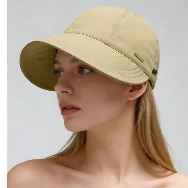 Alt view image 5 of 7 - UPF 50+Womens Sun Hat Wide Brim Hat UV Protection Hiking Fishing Hats Adjustable Ponytail Packable Sun Cap Khaki