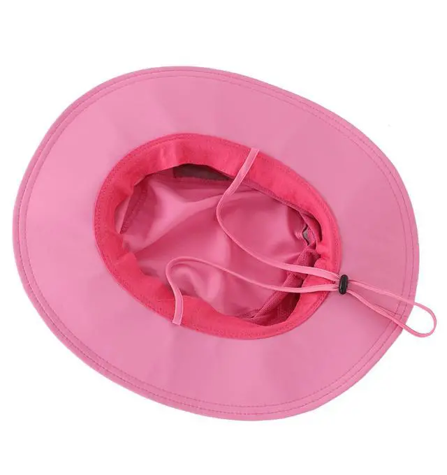 Alt view image 5 of 7 - Women's UPF 50+ Safari Sun Hat Breathable UV Protection Fishing Hat (Hot Pink)