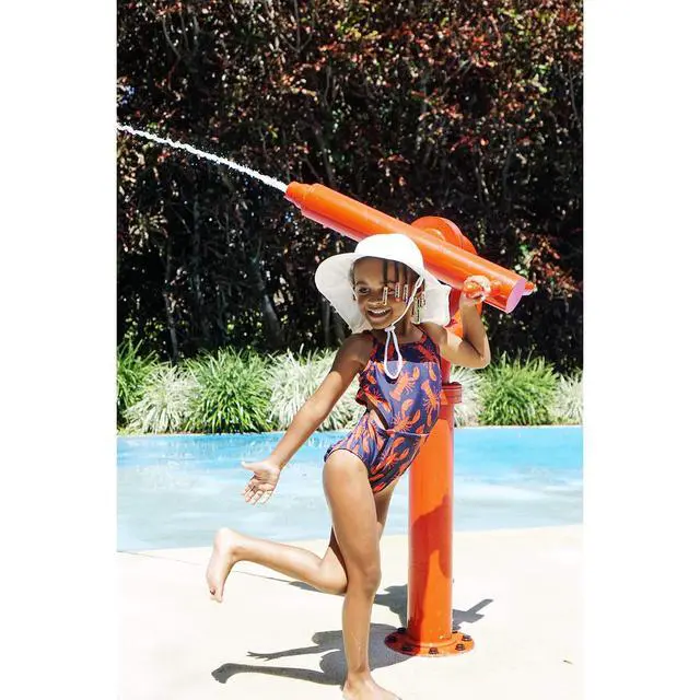 Alt view image 3 of 7 - Sunhat Infant Toddler & Kids Summer Water Flap Baby Swim hat UPF 50 Boy & Girl Beach (US, Age, 0 Months, 6 Months, Light Pink)