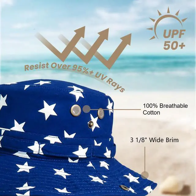 Alt view image 2 of 7 - Bucket Hat Wide Brim UV Protection Sun Hat Boonie Hats Fishing Hiking Safari Outdoor Hats for Men and Women