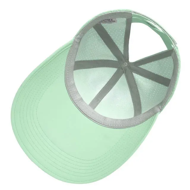 Alt view image 5 of 7 - Women's Wide Brim Sun Hat with Adjustable Ponytail, UV Protection, Packable Floppy Beach Hat for Hiking, Fishing, and Outdoor Activities (Mint Green)