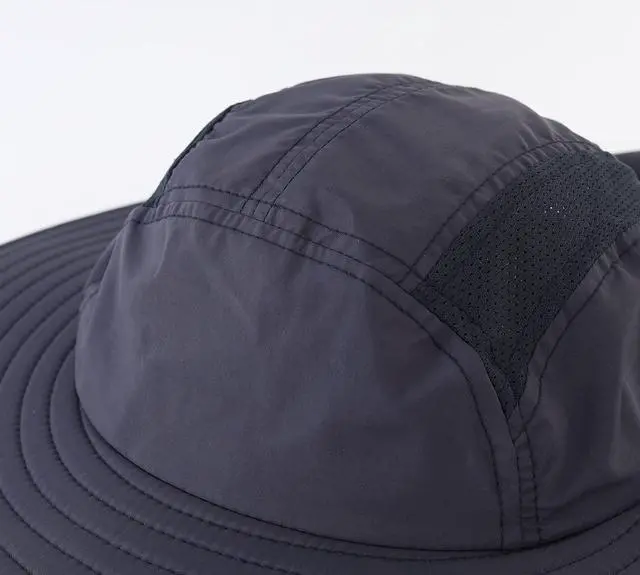 Alt view image 4 of 7 - Mens UPF 50+ Sun Protection Cap Wide Brim Fishing Hat with Neck Flap (Ink)