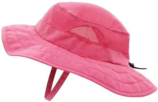 Main image of Kids UPF 50+ Bucket Sun Hat UV Sun Protection, Hot Pink, 2-6T