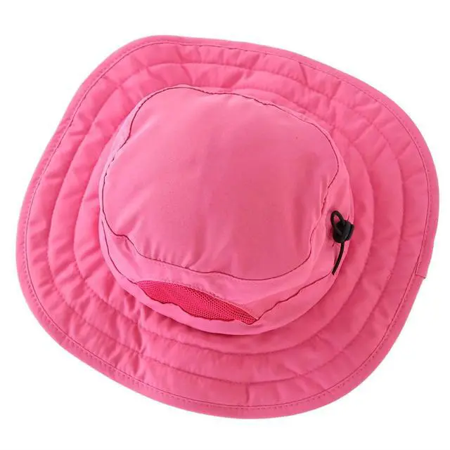 Alt view image 5 of 7 - Kids UPF 50+ Bucket Sun Hat UV Sun Protection, Hot Pink, 2-6T