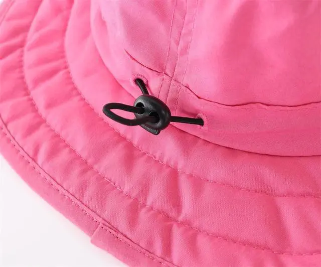 Alt view image 7 of 7 - Kids UPF 50+ Bucket Sun Hat UV Sun Protection, Hot Pink, 2-6T