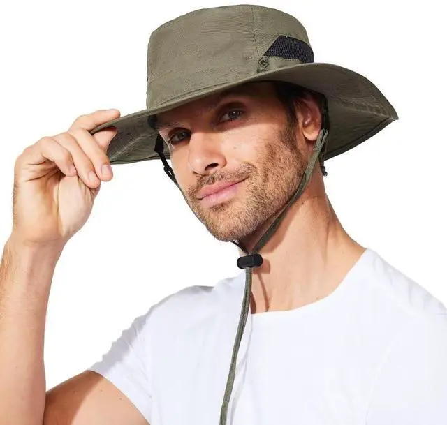 Main image of Fishing Hat for Mens Womens Sun Hat Wide Brim Bucket Hat SPF UV Protection XL XXL Large Size Big Head Tall Oversized Mesh Breathable Vented Summer Beach Hiking Safari Golf Outdoor Gardening