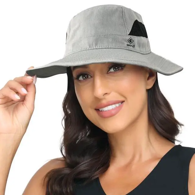 Alt view image 7 of 7 - Fishing Hat for Mens Womens Sun Hat Wide Brim Bucket Hat SPF UV Protection XL XXL Large Size Big Head Tall Oversized Mesh Breathable Vented Summer Beach Hiking Safari Golf Outdoor Gardening
