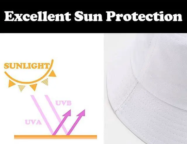 Alt view image 4 of 7 - 3 Packs Unisex Athletic Bucket Hat Solid Colors Sun Hat with UV Protection for Outdoor Sports Packable Summer Hats 3 White/Beige/Dusty Blue One Size