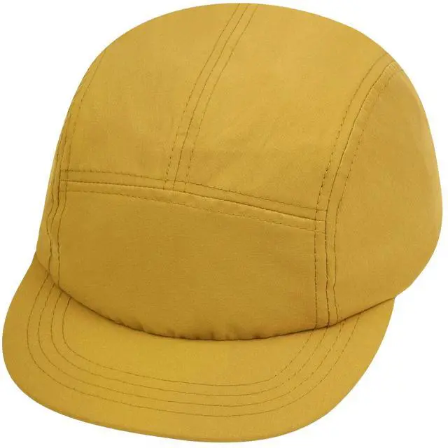 Main image of Croogo Dad Hat Flat Billed Cap Short Brim Anti Sweat Sunscreen Trucker Baseball Hat Outdoor Sun Cap Yellow