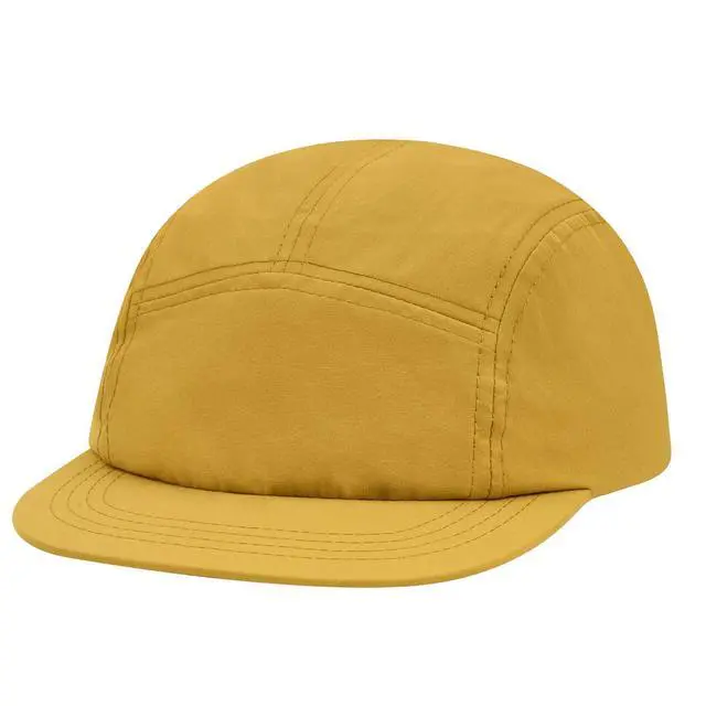 Alt view image 2 of 7 - Croogo Dad Hat Flat Billed Cap Short Brim Anti Sweat Sunscreen Trucker Baseball Hat Outdoor Sun Cap Yellow