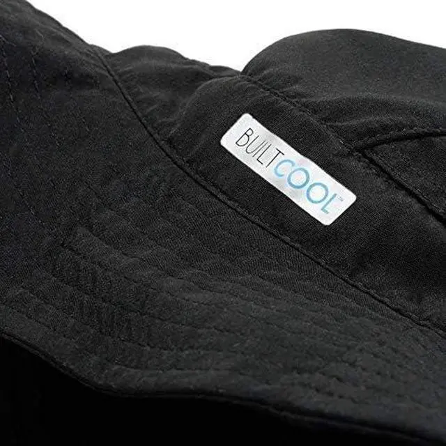 Alt view image 6 of 7 - Adult Unisex Cooling Bucket Cap Boonie Hat for for Fishing, Camping, and Kayaking with Mesh Vent and Sweatband - Large/X-Large, Anthracite
