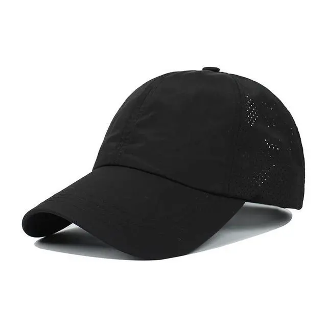 Alt view image 3 of 7 - Womens Criss Cross Ponytail Hat Quick Drying Baseball Cap Sun Hats UV Protection Sport Hat Black