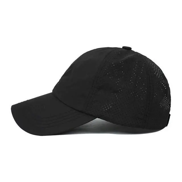 Alt view image 5 of 7 - Womens Criss Cross Ponytail Hat Quick Drying Baseball Cap Sun Hats UV Protection Sport Hat Black