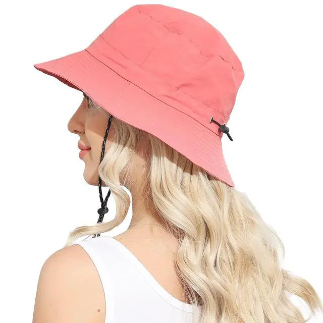 Alt view image 2 of 6 - Womens Packable Waterproof Bucket Hat Men UV Protection Sun Hat, Watermelon
