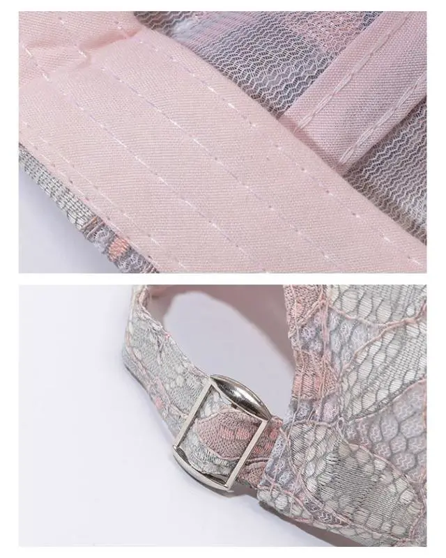 Alt view image 7 of 7 - Bling Hat for Women Lace Butterfly Rhinestones Baseball Caps Hats Studded Trendy Sun Hat Sunscreen