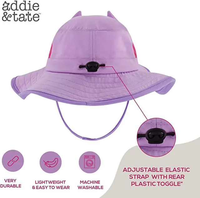 Alt view image 4 of 6 - Toddler Sun Hat for Kids UV Protection Beach Bucket Hat for Girls & Boys Fishing Safari Play Hat (Cat, 4-7 Years)