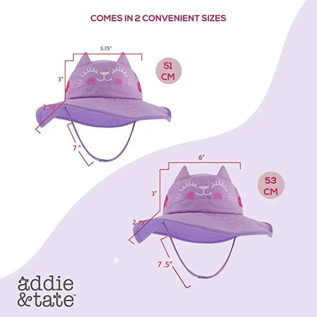 Alt view image 5 of 6 - Toddler Sun Hat for Kids UV Protection Beach Bucket Hat for Girls & Boys Fishing Safari Play Hat (Cat, 4-7 Years)