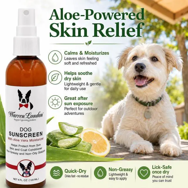 Alt view image 4 of 7 - Dog Sunscreen Spray Protection with Aloe Vera I Dog Skin Soother I Puppy Sunblock I Made in USA- 4oz
