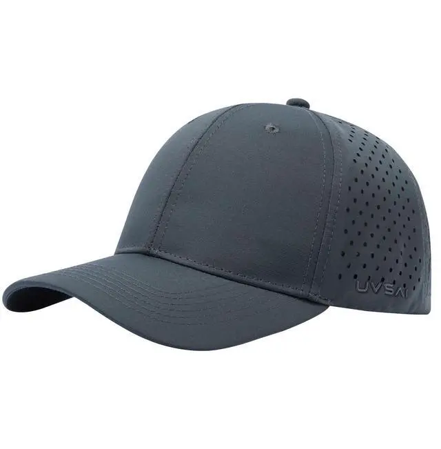 Main image of UPF 50+ Performance Water Resistant Baseball Cap Lightweight Breathable Hat Golf Running Boat Hiking for Men Women Dark Grey